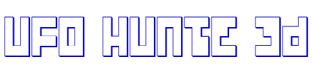 UFO Hunte 3D шрифт